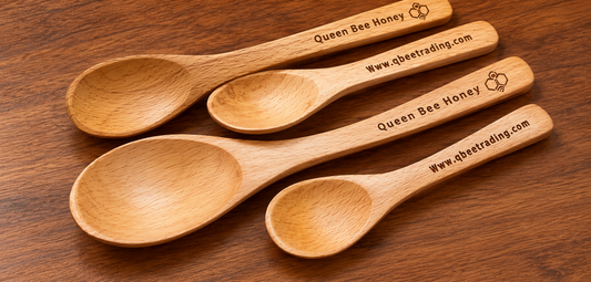 Wooden Cooking Spoon Set – Natural Kitchen Utensils for Cooking & Servi